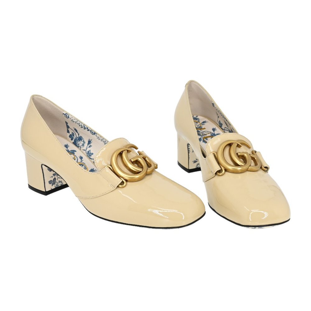 Gucci Women's GG Marmont Patent Leather Pumps